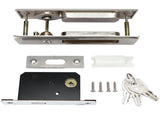 Zinc Alloy Sliding Door Lock Latch Handle Set Bathroom Balcony Cabinet Door Hardware FittingsBrushed V1294-YM0901-3114200066712