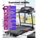 Everfit Treadmill Electric Auto Incline Home Gym Fitness Exercise Machine 520mm TMILL-520-AUTO