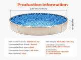 30-ft Round Above Ground Pool Liner, Overlap Pool Liners, Standard Gauge Vinyl, 48-to-54inch Wall V952-YCNCROUND30F838I1V0