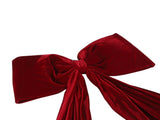 Xmas Tree Topper Bow 5.9FT Large Xmas Velvet Bow Decoration for Holiday Party Garland Front Door V1294-YM0901-3115250090611