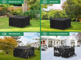 Square Garden Table Cover, Waterproof Garden Cover, Anti-Uv, Oxford Fabric Outdoor Garden V1188-MS-227-0159