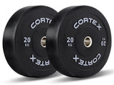 CORTEX Black Series V3 Rubber Olympic Bumper Plate 50mm 20kg V420-CSWP-OBPV320-2