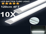 10x 120CM LED Tube Light Batten Linear Slim Light WorkShop Garage Lamp 40W 6500K V201-W13035634