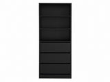 Artiss 3 Chest of Drawers Tallboy Cabinet Black FURNI-L-CDR-3D3S-BK-AB