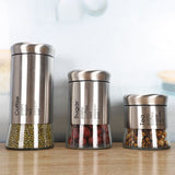 Round clear glass jars Kitchenware Grocery storage jars Tea jars Food storage jars Airtight Food V1192-AZ-W-15181