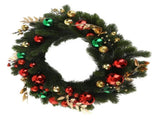 50cm Xmas Wreath Artificial Decorative Front Door Hanging Wreath with Light for Holiday Home Decor V1294-YM0901-240713FB01-4