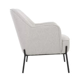 Hugo upholstered armchair ivory V178-67289