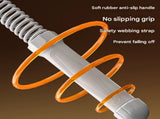 Grey Heavy Cordless Battle Rope - Portable Weighted Fitness Rope for Home Gym Strength & Cardio V888-ELOSUNG33865
