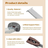 4X Metal Drawer Slide for Various Dressers and Nightstands, Drawer Track and Rail Kit with Metal V1370-AZ4-10017