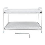 Cup Organizer Rack Double Layer Space Saving Removable Tray Cup Drying Rack for Home Large Size V1294-YM0901-3118230310111