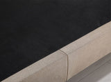 Levede Fabric Bed Frame Double Gas Lift Double Beige BF1008-D-BG