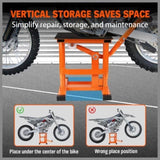 HORUSDY 220Lbs Motorbike Jack Lift Crank Lift Manual Repair Clean Hoist Table V465-86333