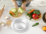 Multi Purpose Mixing Bowl Round Aluminum Basin for Kitchen 1Set V1192-AZ-W-30616