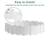 20Pcs Border Fence Walkway Landscape Edging - White V1263-JX-943