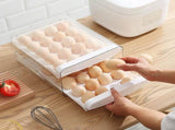 Petluno Egg Container for Fridge, 40 Grid/2 Tier Egg Holder, Fresh Egg Storage Box, Egg Tray and Egg V1259-DP01-A-1688