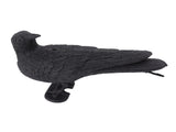 Realistic Elbow Crow Statue Plastic Waterproof Crow Decoys for Yard Garden Patios Halloween V1294-YM0703-3111230100011