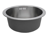 Kitchen Sink Undermount 304 Stainless Steel Single Bowl Mini Round Sink with Strainer 28cm Outer V1294-YM0901-3118240130711