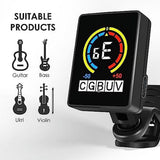4 PCS Guitar Tuner Rechargeable Clip on Tuner for Guitar, , Ukulele,Violin Suit for Professional or V1366-AZ2-W-16254