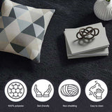 Artiss Floor Rug 200x230cm Plush Area Shaggy Rug Living Room Bedroom Carpet Black FLR-FLU01-200X230-BK