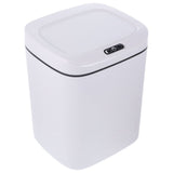 Large Capacity Smart Motion Sensor Trash Can White Plastic Automatic Waste Bin for Home and Office V1370-AZ4-08665