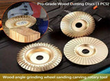 Pro-Grade Wood Cutting Discs, 3Pcs Stump Grinder for Wood Carving, Woodworking Angle Grinder V1192-AZ-W-17631