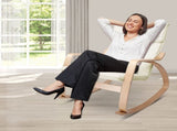 Artiss Rocking Armchair Nursing Bentwood Aero ARMCHAIR-01-BG