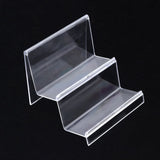 Wallet Holder Stand 3Pcs Transparent Acrylic Desktop Storage Rack V1366-AZ2-W-13564