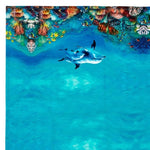 Ashdene Set of 2 Playful Dolphins Cotton Kitchen Tea Towels 50 x 70 cm Reef Exploring V442-LDE-TEAT-SETOF2REEFEXPLORING-MULTI-RE