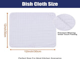 Homaxy Towels and Dishcloths Set, 12 x 12 Inches and 18 x 28 Inches, Set of 12 Bulk Cotton V1258-DP02-F-176