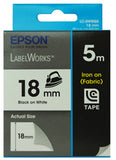 Tape Iron on 18mm Black/White 5 meter, for LW-400 V177-L-COE-C53S626103