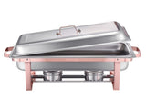 Chafing Dish Buffet Set, 8 Qt 2 Pack, Stainless Steel Chafer with 2 Full Size Pans, Rectangle V952-ZFXBXGSTGK2JJ8OR8V0