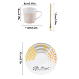Optical Illusion Ceramic Coffee Mug,Rotating Cup Creates Moving Reflection Design, Unique Novelty V1189-WXFWAL-20260319-00447