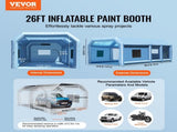 Inflatable Paint Booth 26.2x14.8x9.8ft Inflatable Spray Booth 950W750W V952-CQSPQFLSKCGLK7J8AV3