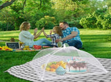 Reusable Pop-Up Mesh Food Cover Tent Set, Foldable Insect Net for Picnic Camping Kitchen Dustproof V1107-CS-YCFCZ