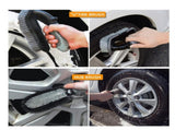 Type A 9-Piece Car Wash Tool Kit - Tire & Wheel Brushes, Wash Mitt, Microfiber Towels, and Wax V888-ELOSUNG17071