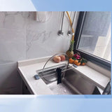 Expandable Kitchen Sink Caddy with Durable ABS and Stainless Steel Construction, Adjustable Length V1341-ZY-6RUXR2PE-GREY3PCS