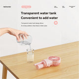 5-pack Pink Portable Handheld Misting Fan with Water Spray - 157mm Compact Rechargeable Mini Fan for V888-ELOSUNG56715