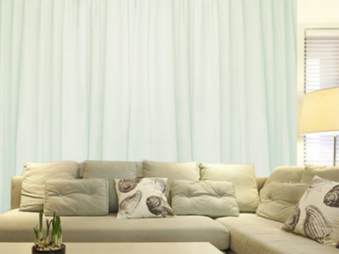 Milk White Large Curtains 570x270cm PINCH PLEAT 2 panel High Level Fab. for Wall V702-CNZ2-2-2730