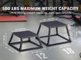 Plyometric Jump Box, 18 Inch Plyo Box, Steel Plyometric Platform and Jumping Agility Box, Anti-Slip V952-TXTD18YCGTHS557XIV0