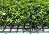 Luxury Flowering Artificial Buxus Hedge Panel UV Resistant Sample V637-DP119067