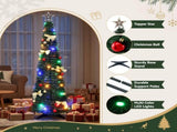 Jingle Jollys Pop Up Christmas Tree Pre Decorated Multicolour LED 155cm PUT-XMAS-5IN-3