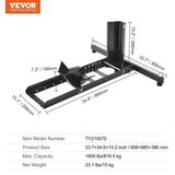 Motorcycle Wheel Chock Upright, 816.5 kg Capacity, Heavy-duty Steel Motorcycle Front Wheel Stand V952-MTCLDLZSKDHS2OLR1V0