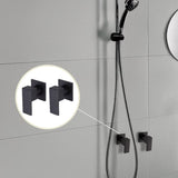 Bathroom Shower Bath Hot and Cold Square Mixer WATERMARK Certified in Black V63-847901