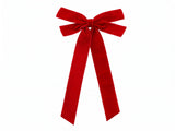Jingle Jollys 12Pcs Red Velvet Christmas Bows Tree Decorations Xmas Decor XM-TR-BOW-12PCS-RD