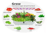 Smart Hydroponics Growing System Indoor Garden Kit 9 Pods 4H/8H/12H Timing Set Dimmable LED Grow V1294-YM0901-H44941US
