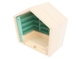 Miniature Doll House Bookshelf Anxiety Bookshelf Ornament Wooden Stress Relief Bookshelf for Room V1294-YM0901-3115240100311