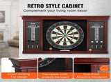 Dartboard and Cabinet Set, Ready-to-Play Bundle Official Size Dartboard Cabinet Set, Steel Tip Dart V952-MJTZZXBFHJK0P1LMJV0