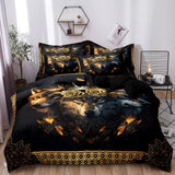 Nature-Inspired Floral Duvet Cover Set - Hypoallergenic Fabric-Queen V745-AQ044130Q3