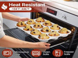 Silicone Jumbo Muffin Pan 6 Cups & Silicone Muffin Pan Regular Size 12 Cups V1258-DP02-C-32