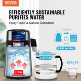 Water Distiller, 4L 1.05 Gallon Pure Water Purifier Filter For Home Countertop, 750W Distilled Water V952-BXGZLSJYS4LD2TK5LV3